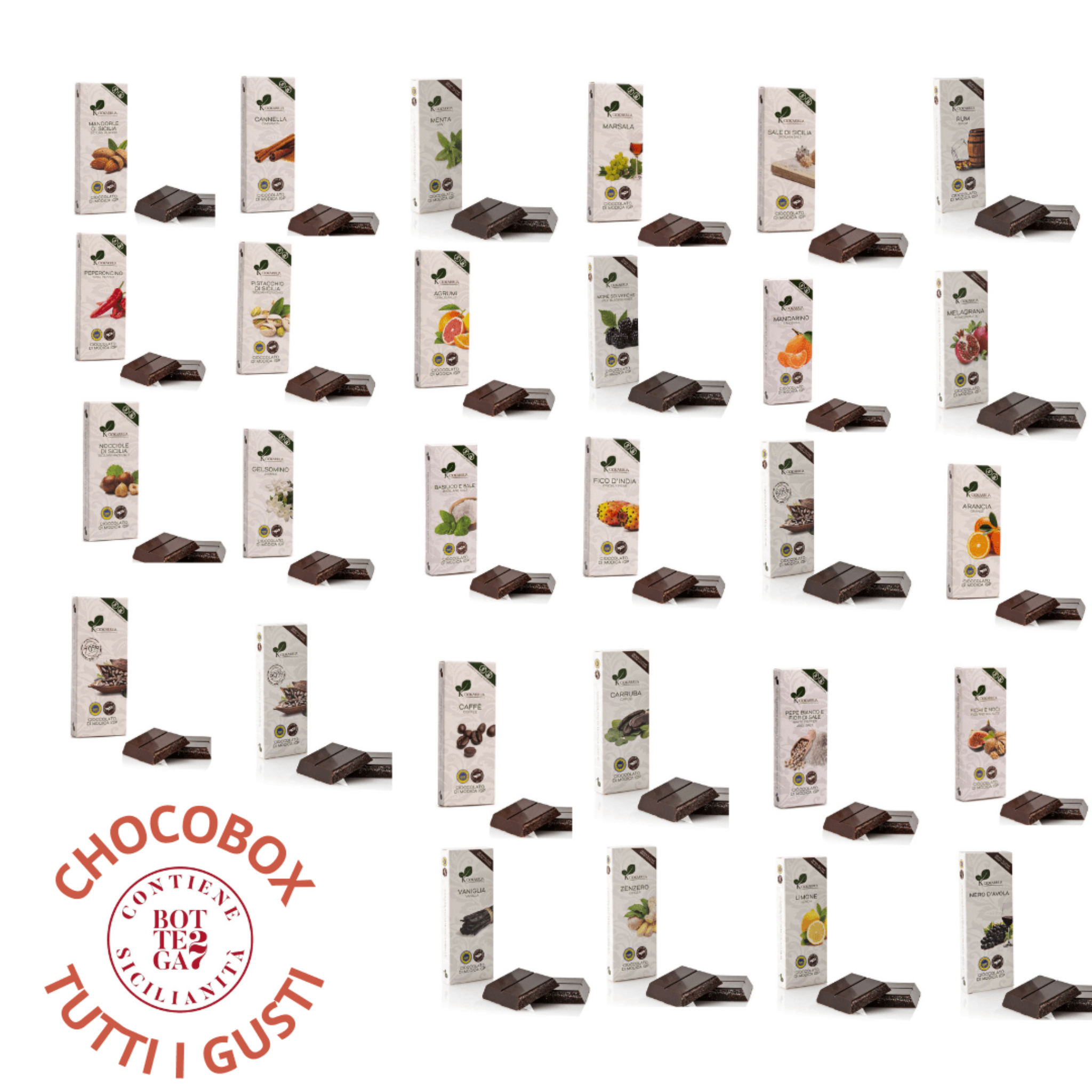 Chocobox 28 Gusti - Cioccolato di Modica IGP