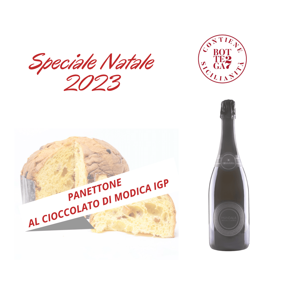 Panettone Artigianale di Sicilia con Metodo Classico Brut Millesimato