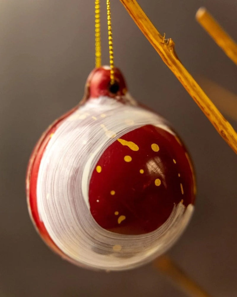 Tris Palline di Natale di Cioccolato - Fatte a mano