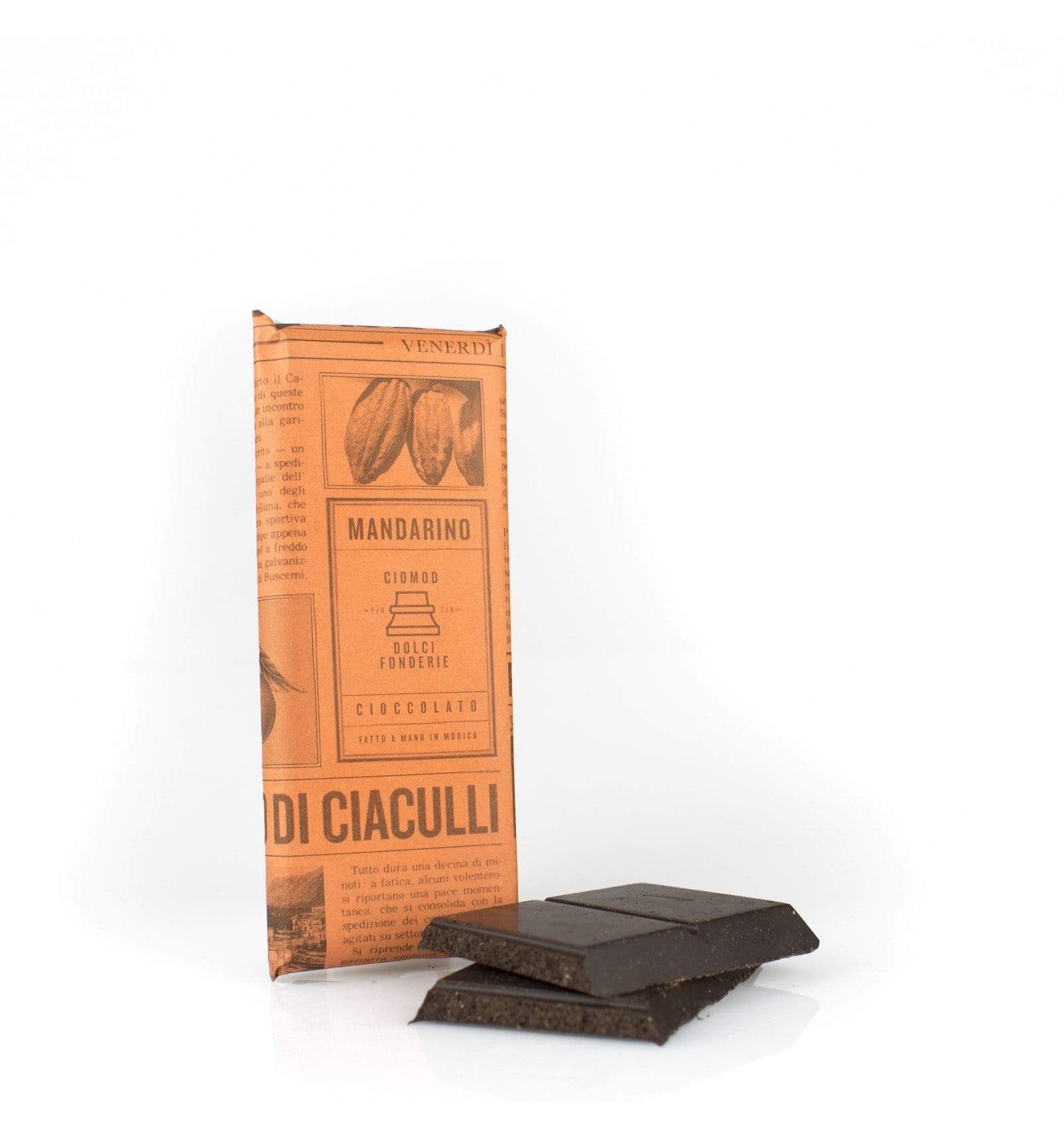 Cioccolato fatto a mano con Mandarino Tardivo di Ciaculli