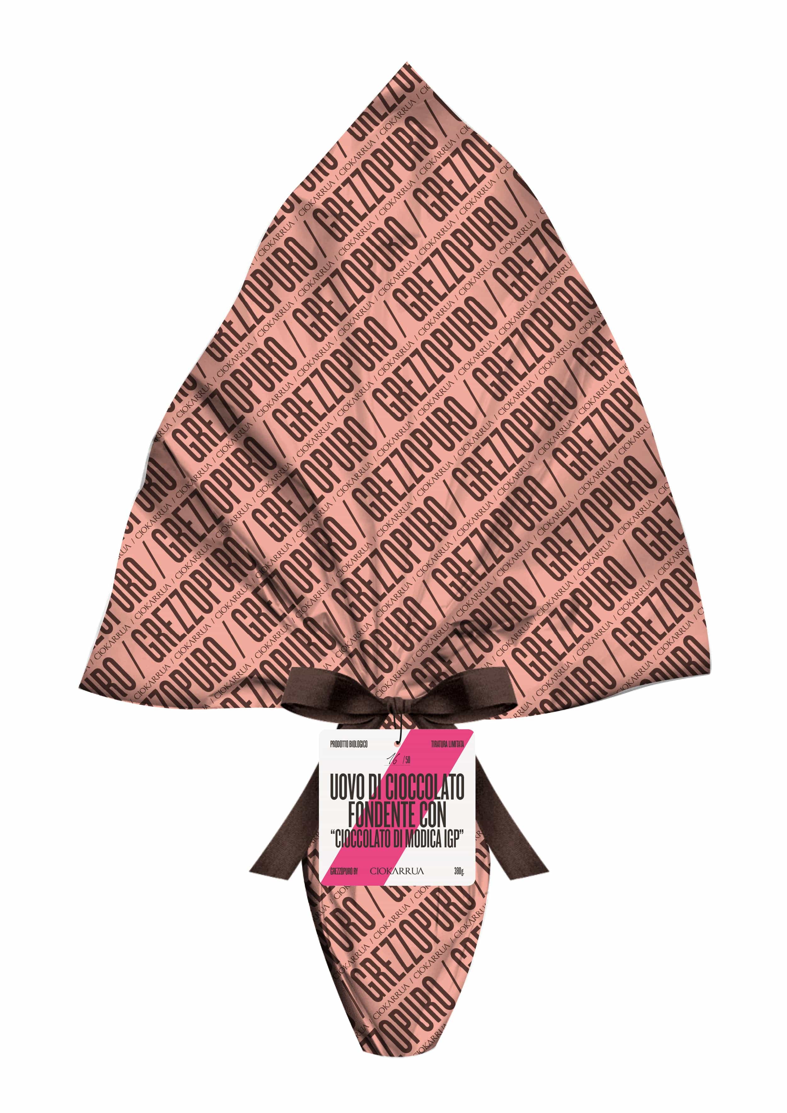 UOVO BIOLOGICO CON “CIOCCOLATO DI MODICA IGP” – 380gr