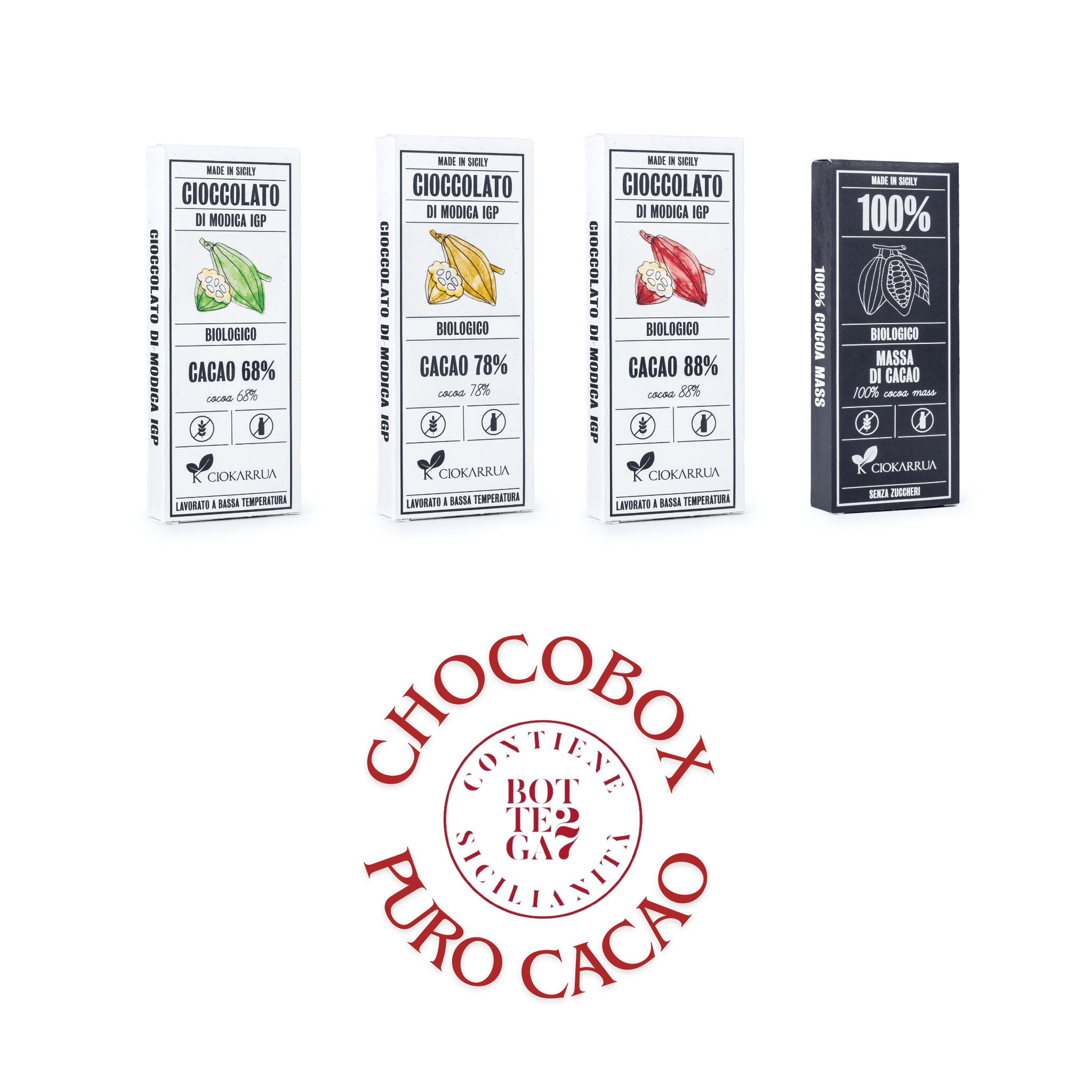 Chocobox Cacao Puro - Cioccolato di Modica IGP Biologico