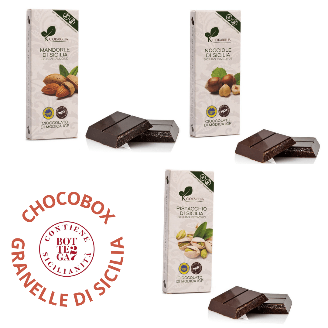 Chocobox Granelle di Sicilia - Cioccolato di Modica IGP Ciokarrua