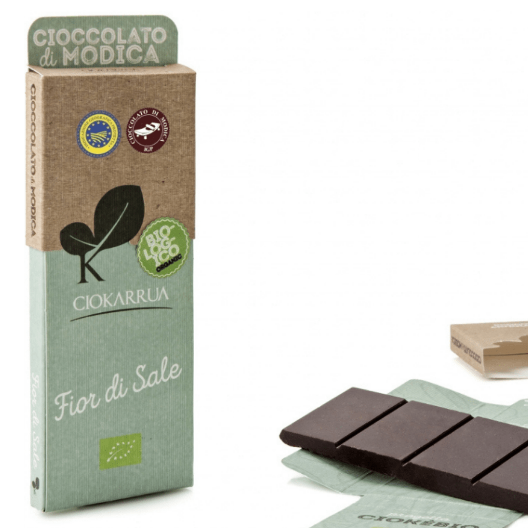 Cioccolato di Modica IGP Fior di Sale - Biologico Ciokarrua